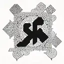 ukrainian runes tattoo design idea