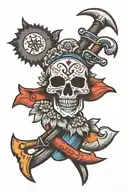 crowbar tattoo design idea