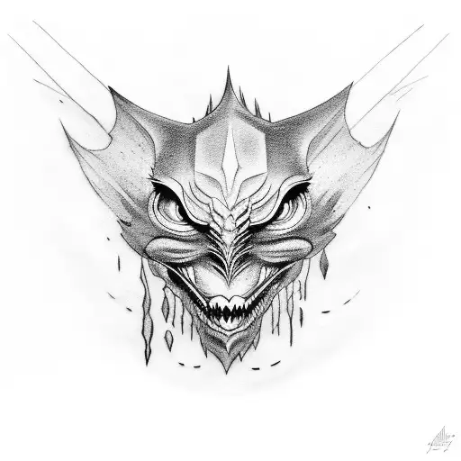 Alastor hazbin hotel  tattoo design idea