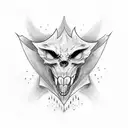 Alastor hazbin hotel  tattoo design idea