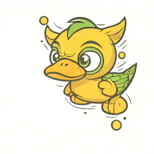 The Hulk rubber ducky wearing tattoo design idea