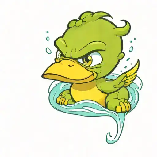 The Hulk as a rubber ducky  tattoo design idea