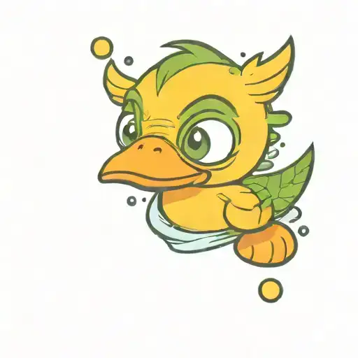 The Hulk as a rubber ducky  tattoo design idea