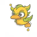 The Hulk  rubber ducky  tattoo design idea