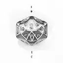 dice and underneath rest in peace eduardo tattoo design idea