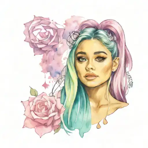 ariana grande eternal sunshine tattoo design idea