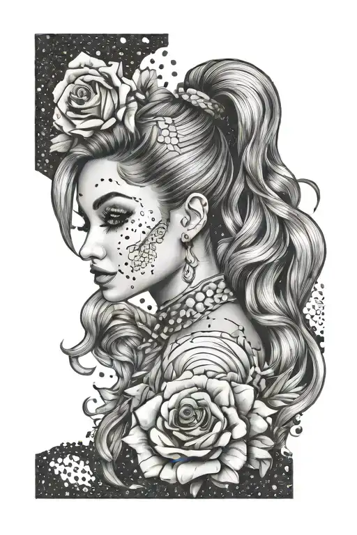 ariana grande dangerous woman album cover  tattoo design idea