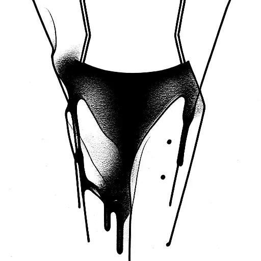 cause she loves danger psychopath  tattoo design idea