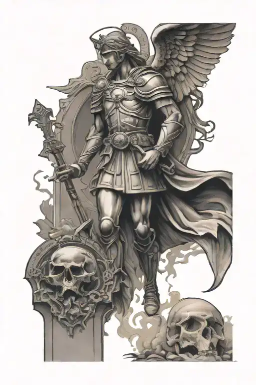 SAINT MICHEAL MILITARY GRAVE SITE AND BATTLEFIELD  tattoo design idea