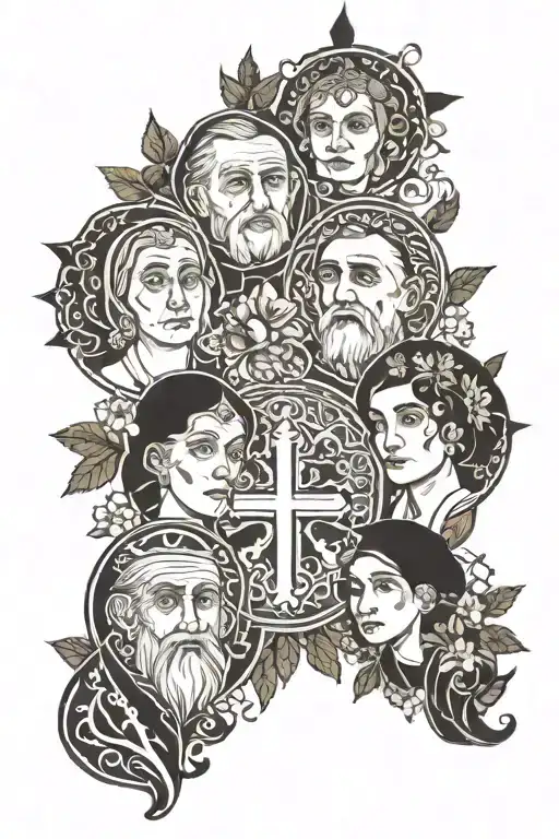 Father Constantin born 1958 , Mother Elena Born 1959 , sister Elena born 1980 , me Bogdan born 1983 , sister Alina born  tattoo design idea