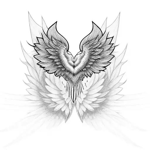 black tattoo | Angel wing tattoo design | tattoo design | wing tattoodesign  - YouTube