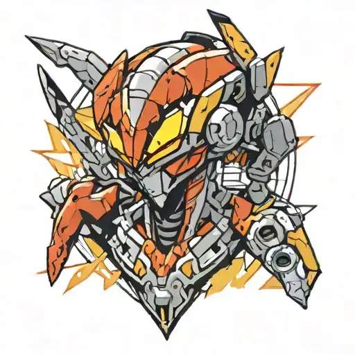 neon genesis evangelion tattoo design idea