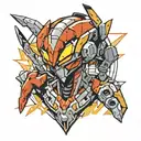 neon genesis evangelion tattoo design idea