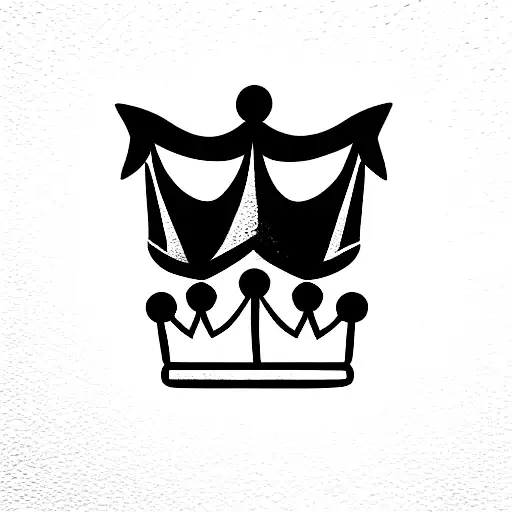 King's Crown black African American brothers tattoo design idea