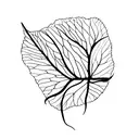 collar bone leafs tattoo design idea