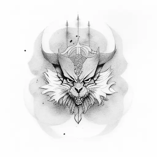 luffys shadow  tattoo design idea