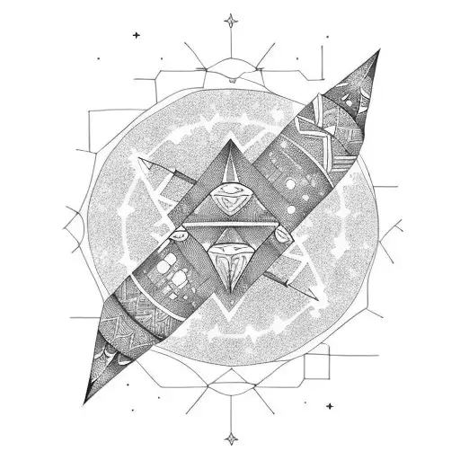 Orion constellation tattoo design idea