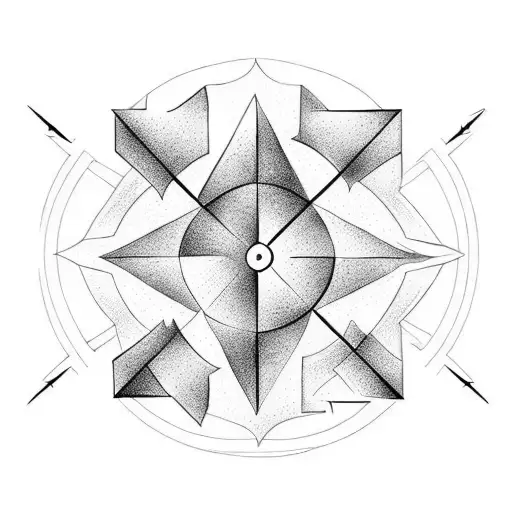 Arrow number 7 tattoo design idea