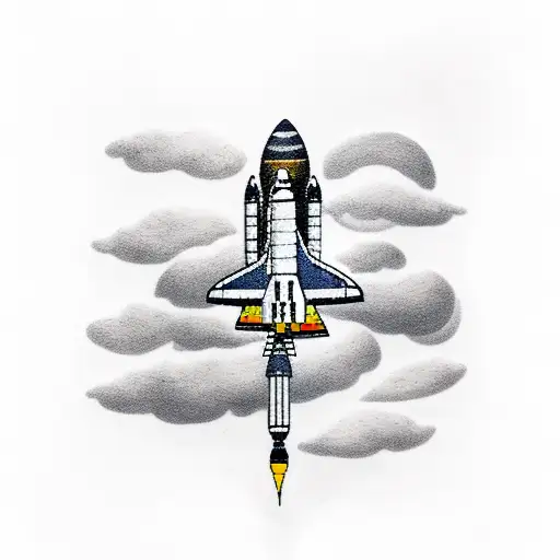 NASA Space Shuttle Take Off With Logo • Millions of unique designs by  independent artists. Find your thing.