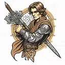 medieval anakin skywalker tattoo design idea