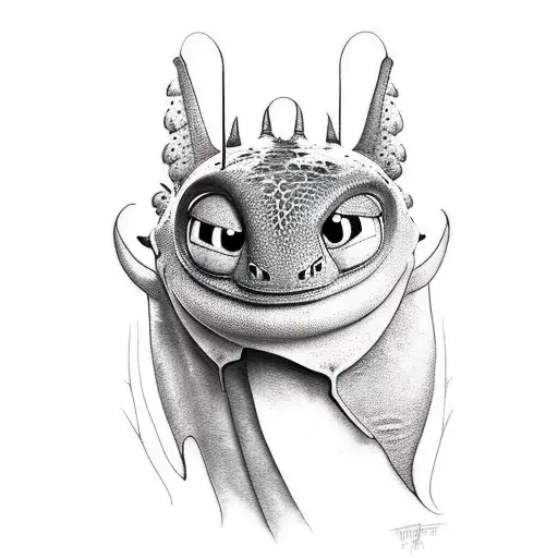 "how to train your dragon" tattoo design idea