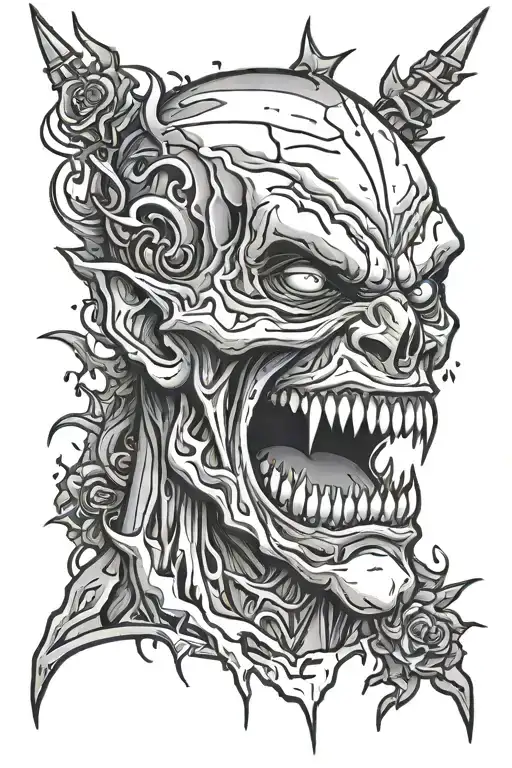 Anxiety Anger Silence scar maximum tattoo design idea