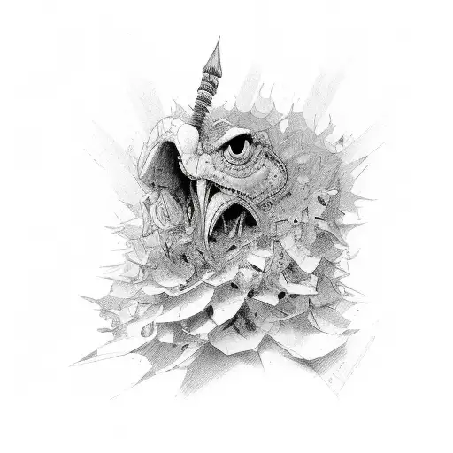 Un escorpión con el nombre de adonis tattoo design idea