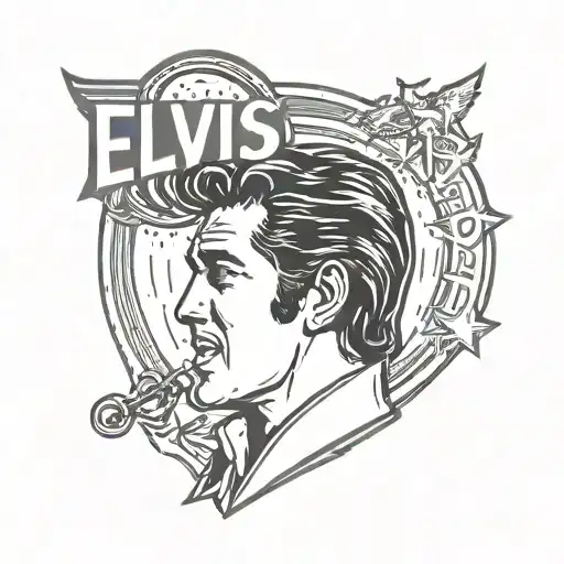 Elvis TCB logo tattoo design idea