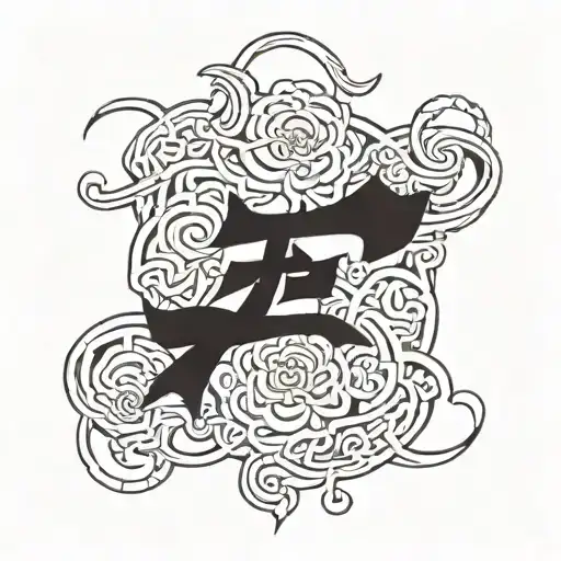 Give tattoo with those word in chinese "忠于自我". the charactere need to be from top to bottom right to left by pair of 2 tattoo design idea