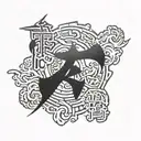 Give tattoo with those word in chinese "忠于自我". the charactere need to be from top to bottom right to left by pair of 2 tattoo design idea
