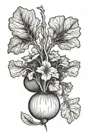 turnip tattoo design idea
