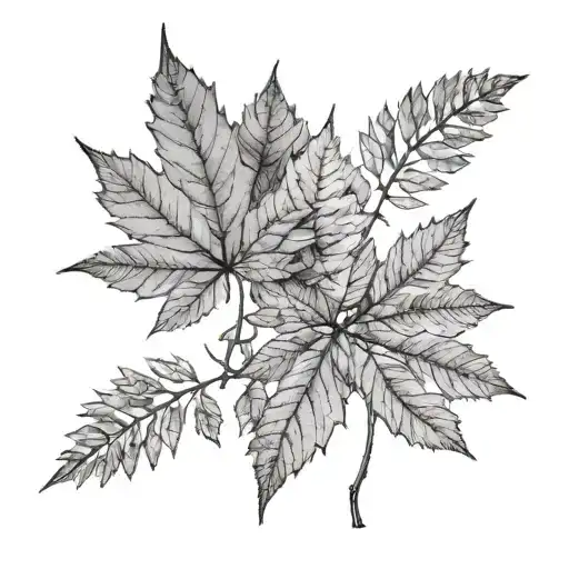 Can't see the whole forest focusing in a single leaf tattoo design idea