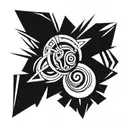 Synbol that represents letting go of anger issues tattoo design idea