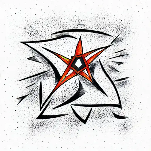 shuriken tattoo design idea