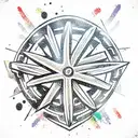 shuriken tattoo design idea