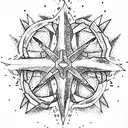 shuriken tattoo design idea