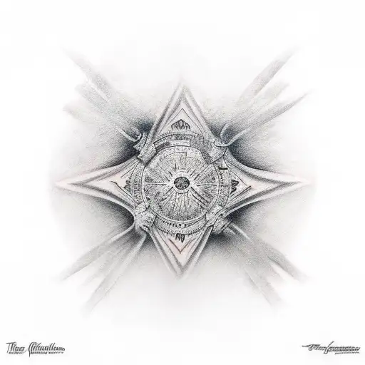 the album cover of "use your illusion" tattoo design idea