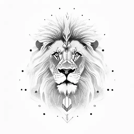  lion in 3 bands with 725  tattoo design idea