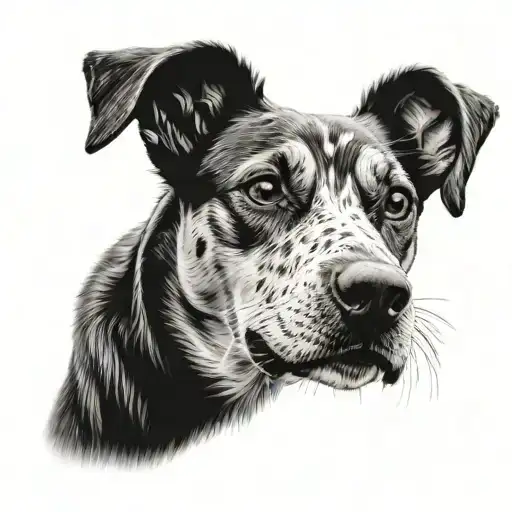 cerber dog has 3 heads tattoo design idea