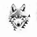 A wolf's paw with sharp claws emerging from a dark abyss tattoo design idea