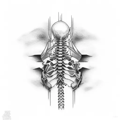 spine sexy tatto depression anime struggle gym tattoo design idea