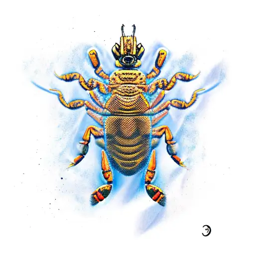 3d scorpion  tattoo design idea