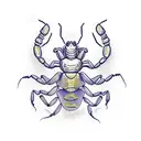 3d scorpion  tattoo design idea