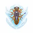 3d scorpion  tattoo design idea