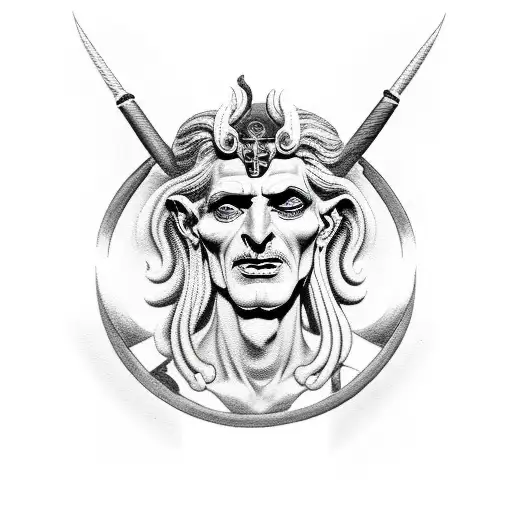 hades mitologia grega tattoo design idea