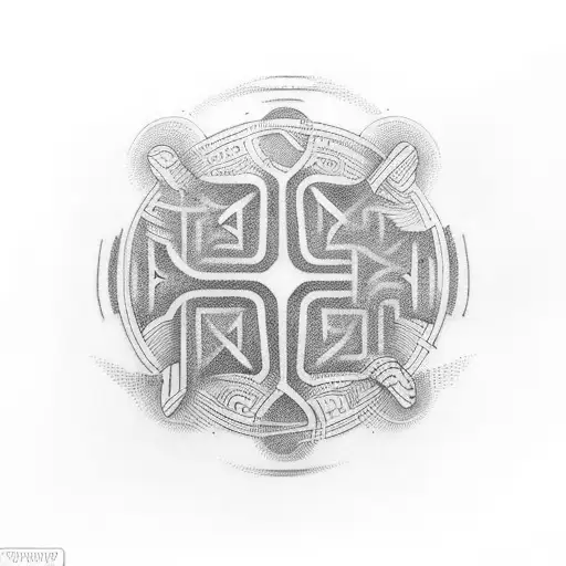 circle design. fist in the centre. text inside the outer edge of the circle saying Brazillian Jiujutsu - We move in sile tattoo design idea