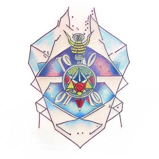cubo metatron tattoo design idea