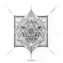 cubo metatron tattoo design idea