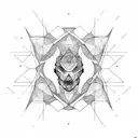 cubo metatron tattoo design idea