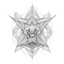 cubo metatron tattoo design idea